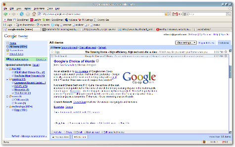 Screenshot of Firefox 2 in action